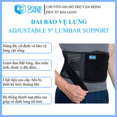 Đai bảo vệ lưng cột sống, thoát vị đĩa đệm Grace Care LB221