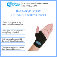 Đai quấn cố định cổ tay Grace Care WB221