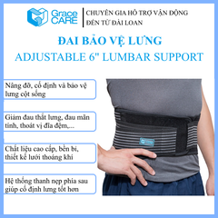 Đai bảo vệ lưng, cột sống, Grace Care LB222