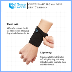 Đai bảo vệ cổ tay Grace Care WD320