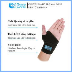 Đai quấn cố định cổ tay Grace Care WB221