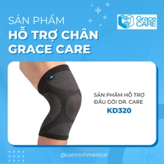 Đai bảo vệ đầu gối Grace Care KD320, thành phần có sợi than tre thoáng khí | Đai gối thể thao