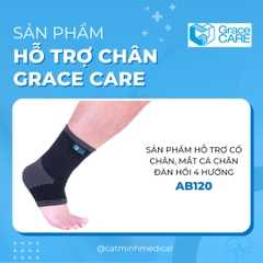 Đai bảo vệ cổ chân, mắt cá chân Grace Care AB120, thành phần có sợi than tre thoáng khí