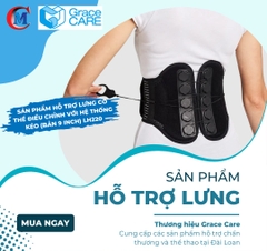 Đai bảo vệ lưng, cột sống Grace Care LH220, sử dụng hệ thống dây kéo tùy chỉnh| Đai thoát vị đĩa đệm