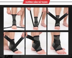 Băng bảo vệ cổ chân thể thao đàn hồi GF614A
