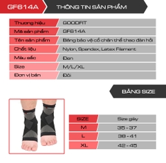 Băng bảo vệ cổ chân thể thao đàn hồi GF614A