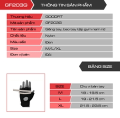 Găng tay, bao tay tập gym nam nữ GF203G