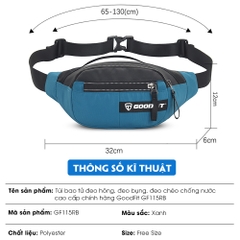 Túi đeo hông, đeo bụng, đeo chéo chạy bộ chống nước cao cấp GoodFit GF115RB