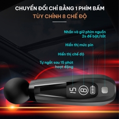 Máy massage cầm tay GOODFIT GF01MG có tay cầm trợ lực có thể tháo rời