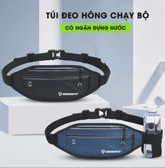 Túi đeo hông, đeo bụng chạy bộ chống nước, phản quang, có ngăn đựng nước GoodFit GF112RB