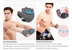 Găng tay tập gym cao cấp, chống trượt hiệu quả Aolikes AL-112