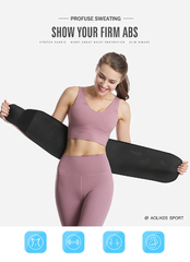 Đai cuốn nóng giảm mỡ bụng tập gym, yoga, thể thao hiệu quả, có ngăn để điện thoại Aolikes AL-7980B