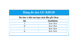 Đai hỗ trợ bảo vệ đầu gối Grace Care KB120, thành phần có sợi than tre thoáng khí