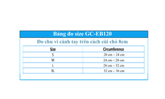 Đai bảo vệ khuỷu tay Grace Care EB120, Băng bảo vệ khuỷu tay, Bó khuỷu tay, đàn hồi 4 hướng
