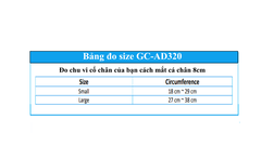 Đai bảo vệ cổ chân Grace Care AD320, thành phần có sợi than tre thoáng khí, sợi nano red cao cấp