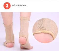 Tất bảo vệ mắt cá chân, cổ chân dạng hở gót Aolikes AL-7326