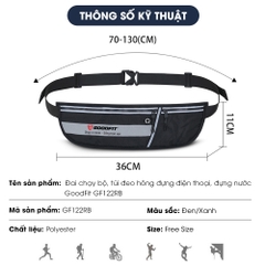 Đai chạy bộ, túi đeo hông đựng điện thoại, đựng nước GF122RB
