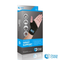 Đai quấn cổ tay Grace Care WB221, thành phần có sợi than tre thoáng khí