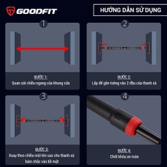 Xà đơn gắn cửa, treo tường thép chịu lực GF201PU_96 - 135cm