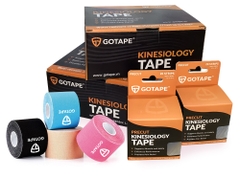Băng Dán Cơ Thể Thao Chính Hãng GOTAPE - Bản Pre-cut (5cm x 25cm x 20 miếng)
