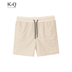 Quần Short Pique Cao cấp KQS - Kem Vàng