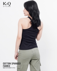 Áo Thun nữ xéo một vai KQSTYLING cotton 100% freesize