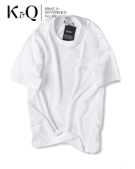 Áo thun 100% Cotton KQ STYLING Basic Trắng