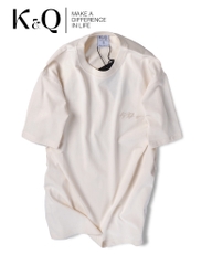 Áo thun 100% Cotton KQ STYLING Basic Kem