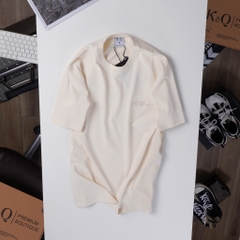 Áo thun 100% Cotton KQ STYLING Basic Kem