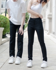 Quần Kaki Nữ Ống Đứng Màu Đen | KQSTYLING Basic Line