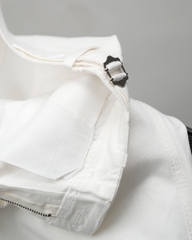 Quần Kaki Nữ Lưng Cao Ống Rộng Có Sidetab  Màu Trắng | KQSTYLING WIDE