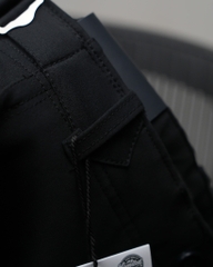 Quần Kaki Nữ Lưng Cao Ống Rộng Có Sidetab  Màu Đen | KQSTYLING WIDE