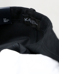 Quần Kaki Nữ Lưng Cao Ống Rộng Có Sidetab  Màu Đen | KQSTYLING WIDE