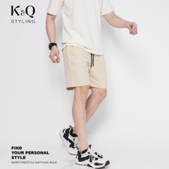 Quần Short Pique Cao cấp KQS - Kem Vàng