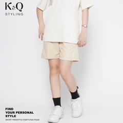 Quần Short Pique Cao cấp KQS - Kem Vàng