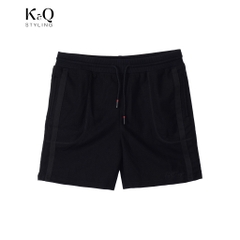 Quần Short Pique Cao cấp KQS - Đen