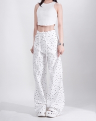 Quần Kaki Nữ Lưng Cao Ống Rộng Form Đứng Đơn giản | KQSTYLING High-Waist