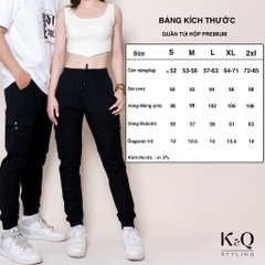 Quần Cargo Túi Hộp Jogger Kaki Co Giãn Unisex Màu Kem Vàng | KQSTYLING JTD01