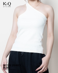 Áo Thun nữ xéo một vai KQSTYLING cotton 100% freesize
