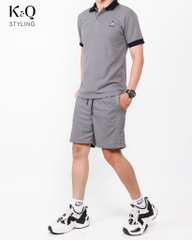 Quần Short Pique Cao cấp KQS - Xám