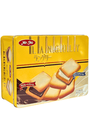 Bánh Quy Kẹp Kem Nhật Languly Mr. Ito 264G – Hộp Thiếc Vàng
