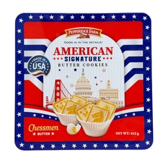 Bánh Quy Pepperidge Farm Chessmen American Signature 412G (Hộp Thiếc)