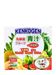 Bột Mầm Lúa Mạch Non Kenkogen Trái Cây Lợi Khuẩn 10 Gói