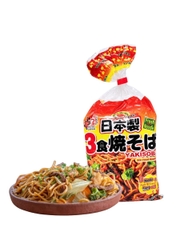 Mì Yakisoba Tươi {Itsuki} 510G (3 Phần Ăn, Kèm Gói Sốt Gia Vị)