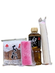 Combo Lẩu Oden Nhật 4 Món (Shiro Dashi Ninben + 3 Chả Cá)