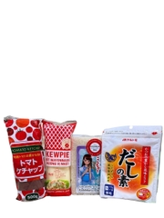 Combo Nguyên Liệu Làm Cơm Omurice Nhật (4 Món) Hạt nêm Dashi Cá Ngừ Marutomo