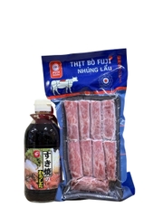 Combo Nguyên Liệu Lẩu Sukiyaki Nhật Bản 2 Món (Sốt sukiyaki + Bò nhúng lẩu Fuji)