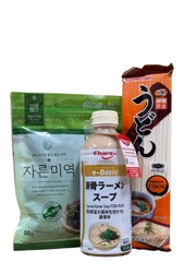 Combo Nguyên Liệu Mì Udon Tonkotsu Nhật (Khô) - 3 món