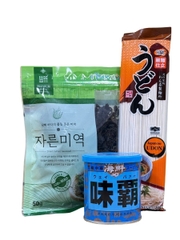 Combo Nguyên Liệu Nấu Mì Hải Sản Nhật (Weipa Hải Sản + Mì Udon + Wakame)
