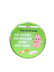 Đồ Ăn Dặm Cho Bé Vị Cá Tuyết Và Rau Củ Hầm Xốt Kem 70G